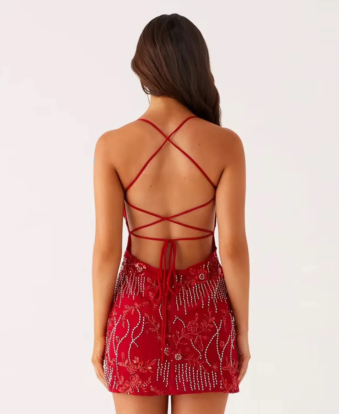 Floral Bloom Embroidered Mini Dress