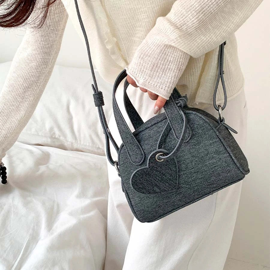 Mini Denim Crossbody Handbag