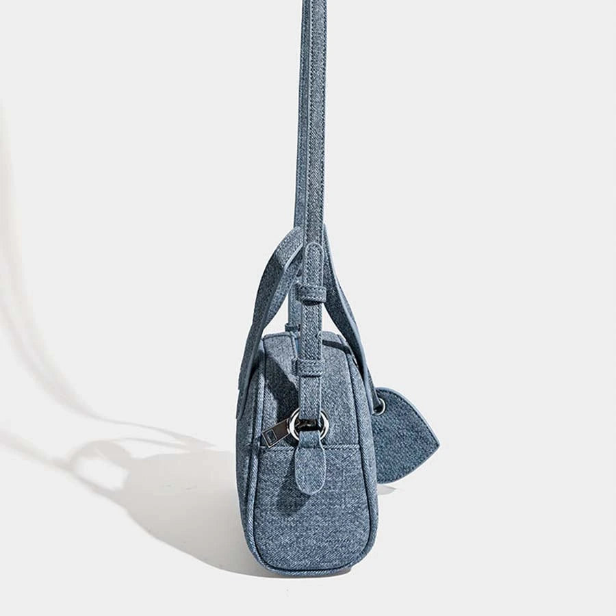 Mini Denim Crossbody Handbag