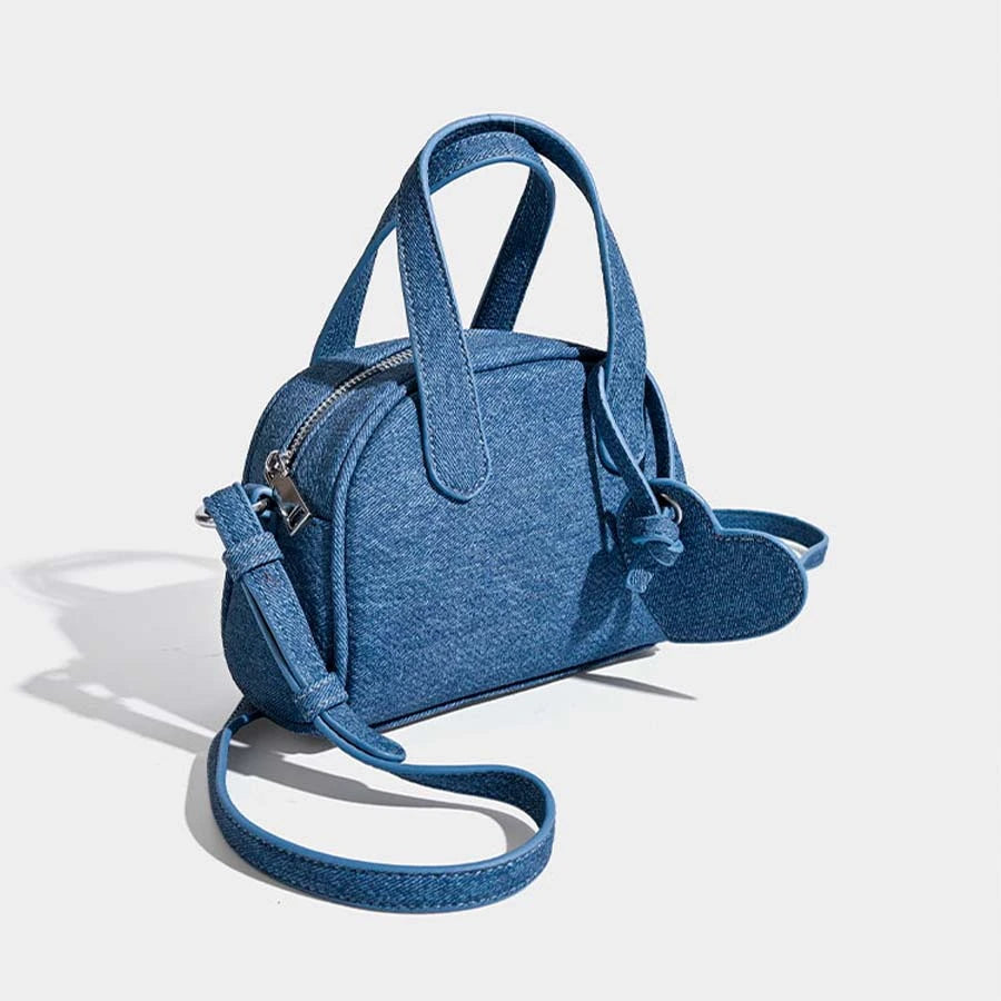 Mini Denim Crossbody Handbag