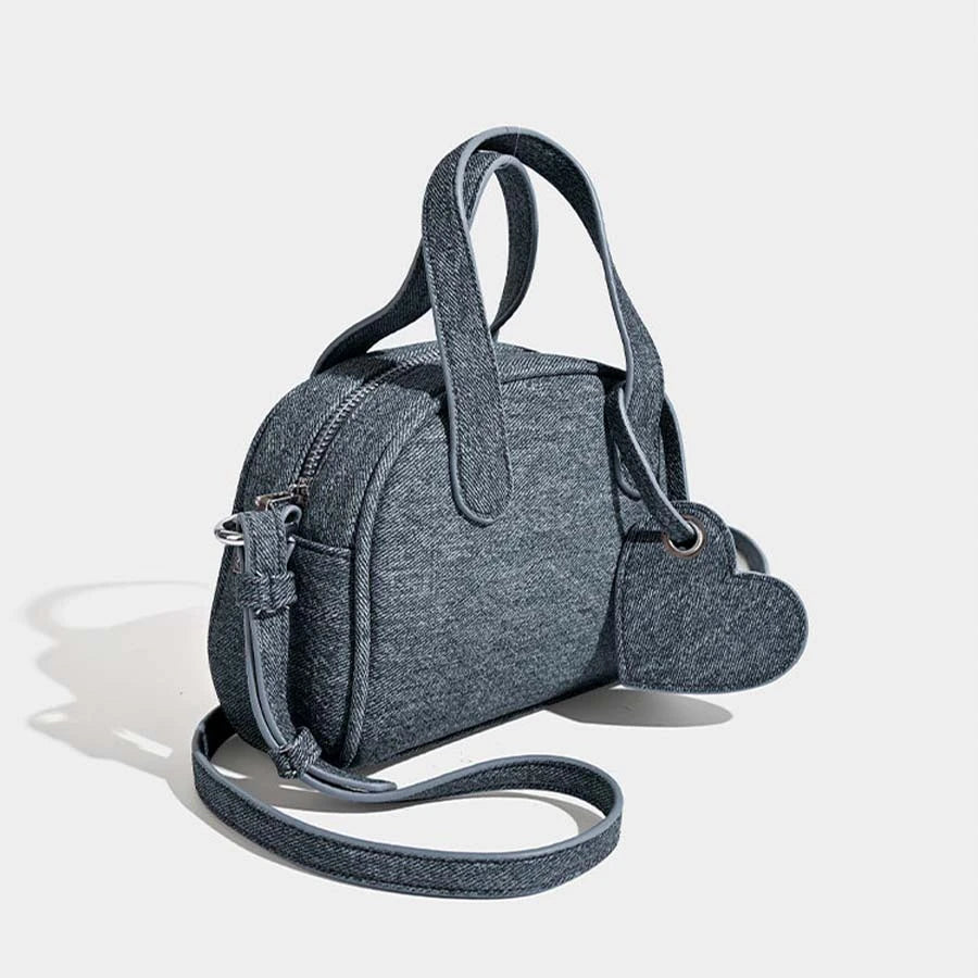 Mini Denim Crossbody Handbag
