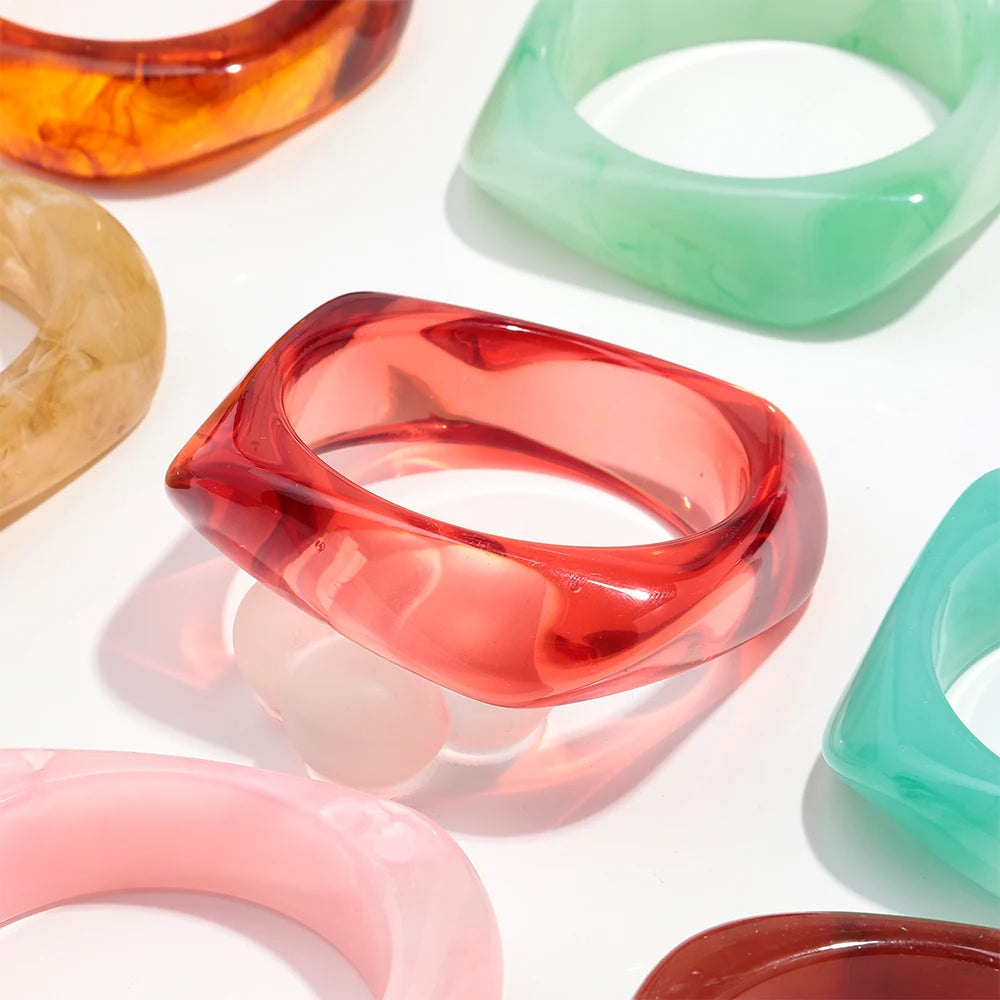 Statement Resin Chunky Bracelets