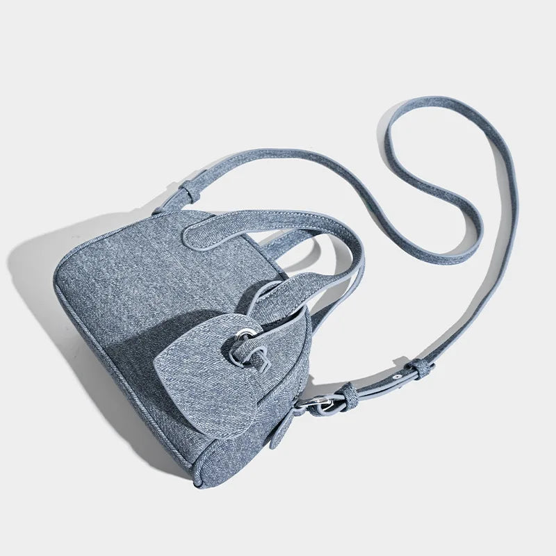 Mini Denim Crossbody Handbag