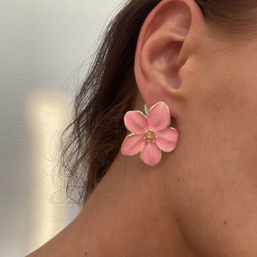 Floral Bloom Ear Studs Earrings