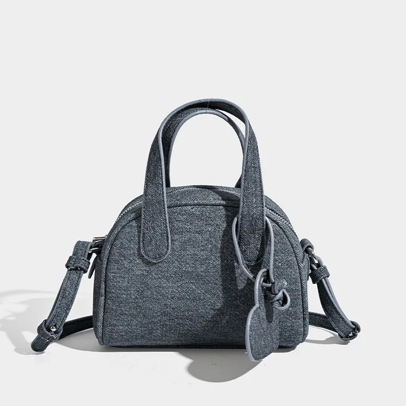 Mini Denim Crossbody Handbag