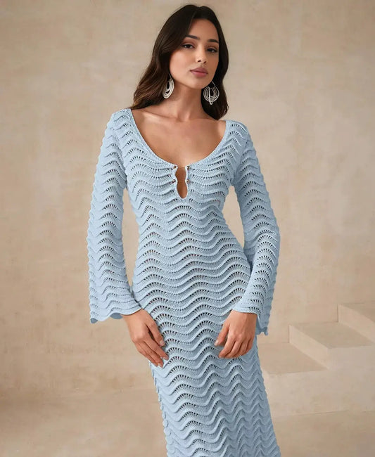 Bliss Hollow Crochet Dress