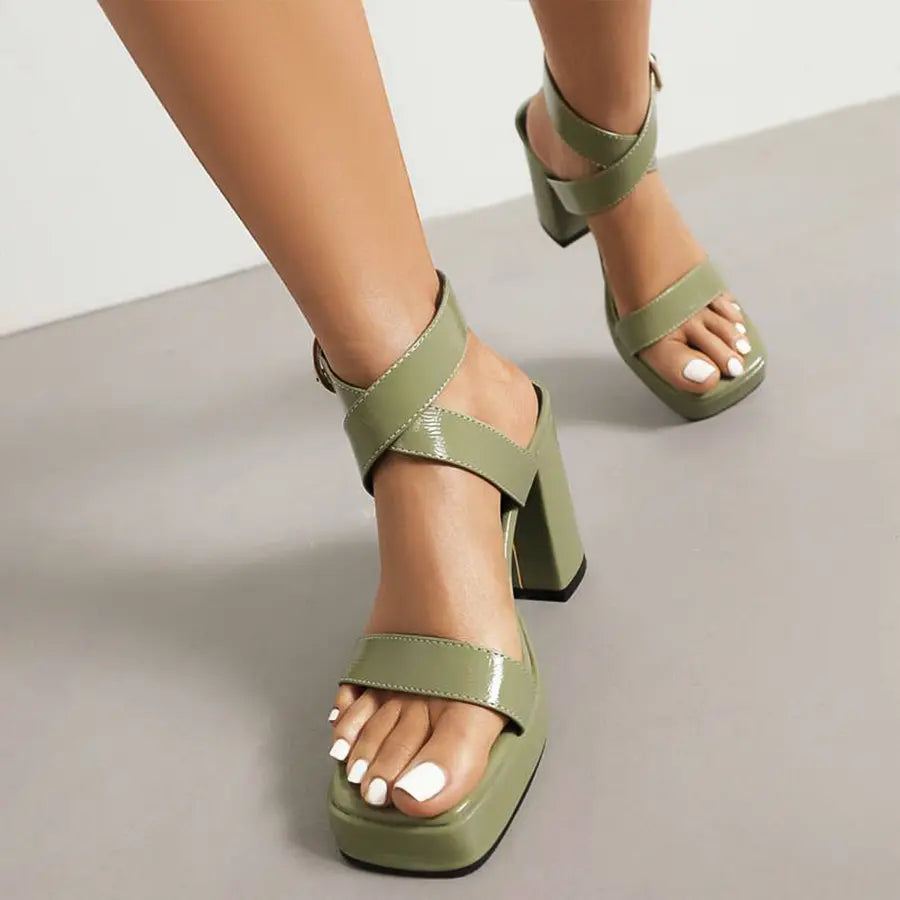 Alison Hayes™ High Block Heel Sandals