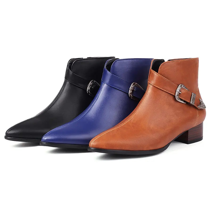 Chelsea Western Leather Boots