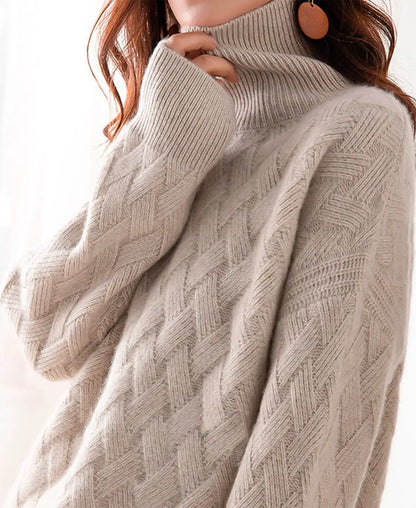 Cozy Turtleneck Knit Sweater