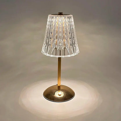 Crystal USB Rechargeable Table Lamp