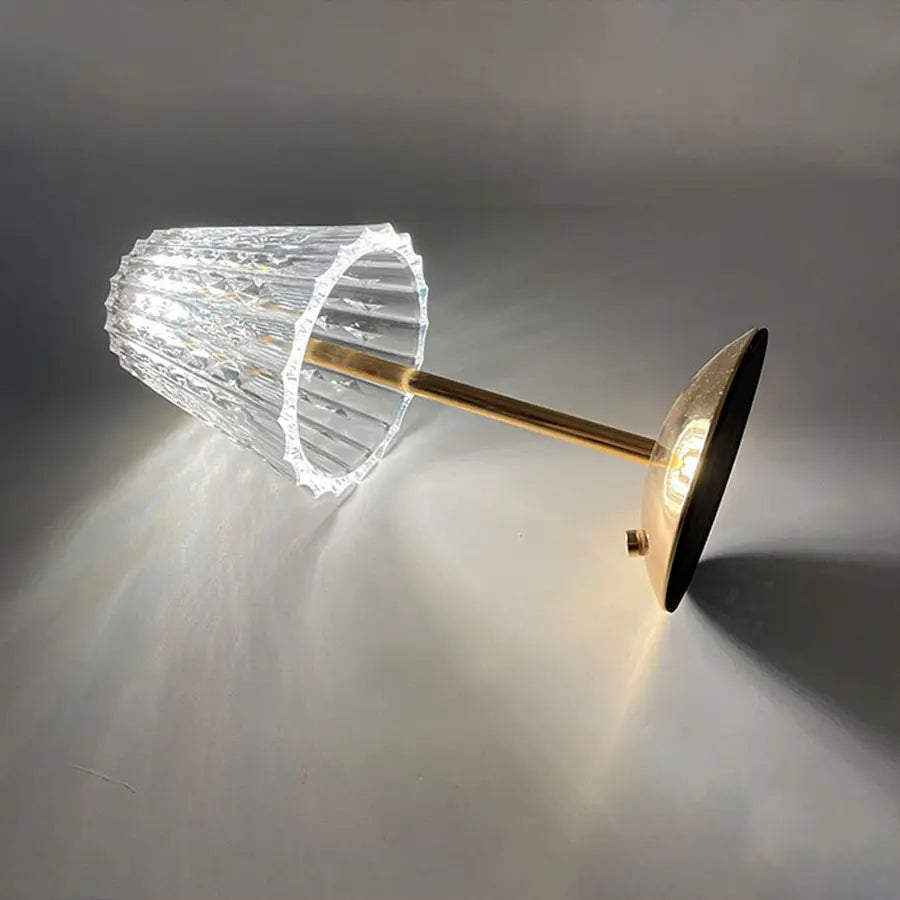 Crystal USB Rechargeable Table Lamp