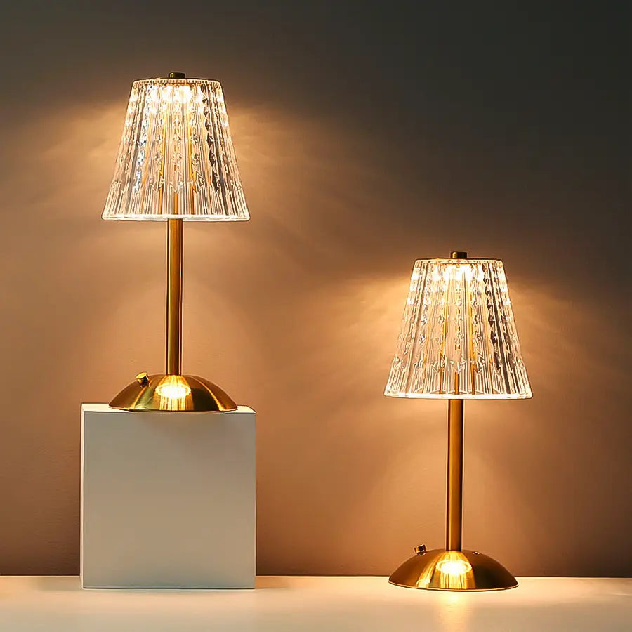 Crystal USB Rechargeable Table Lamp