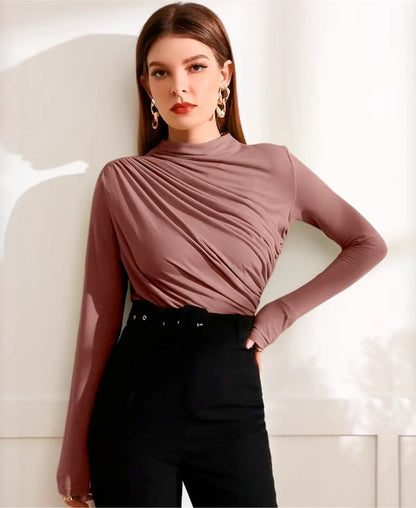 Soft Drape Long Sleeve Top