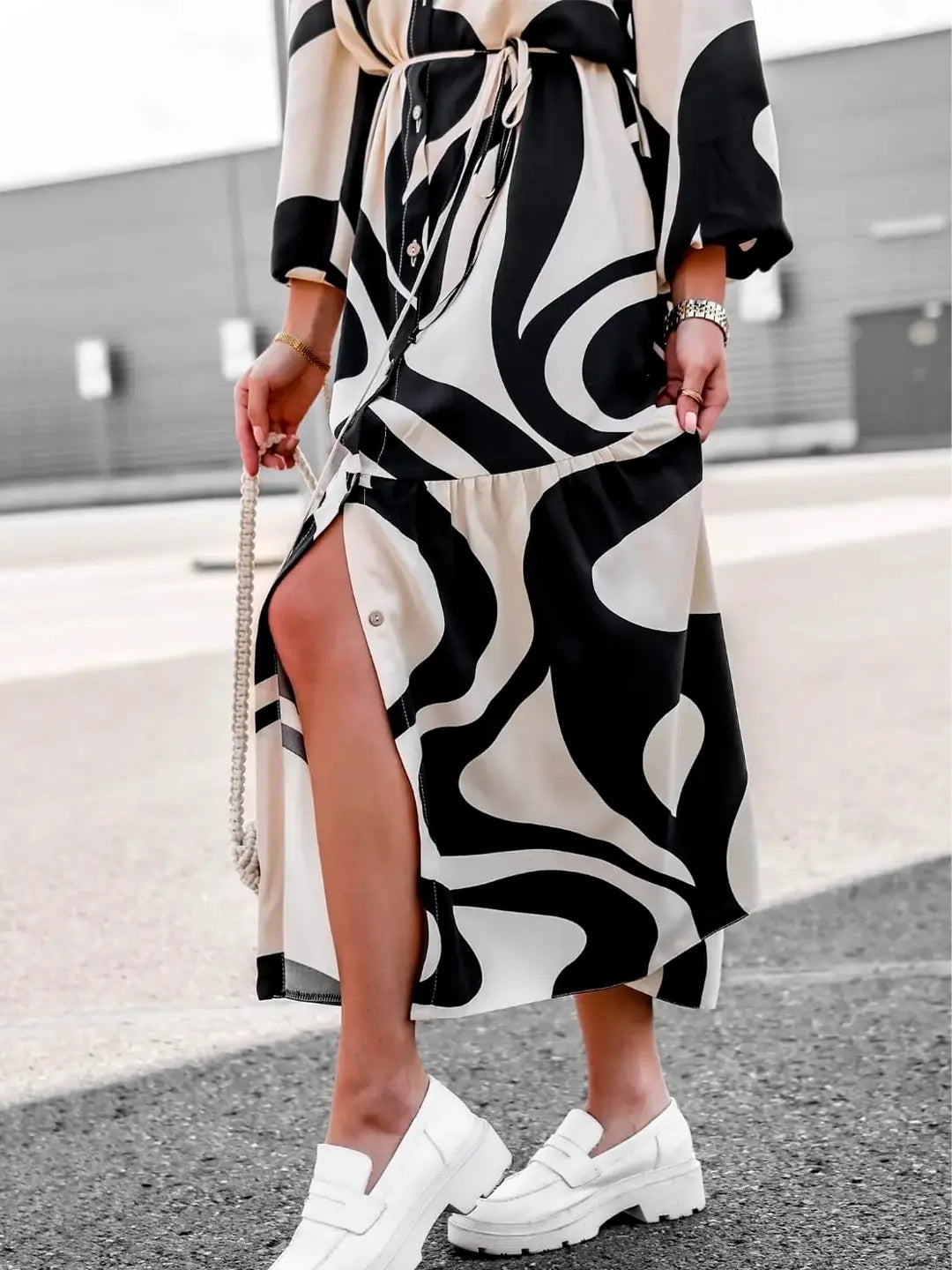 Effortless Chic Print Maxi Dress