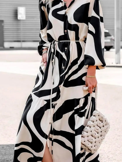 Effortless Chic Print Maxi Dress