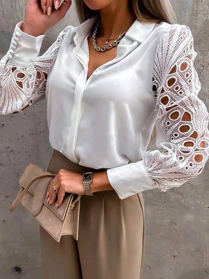 Elegant Allure Lace Shirt