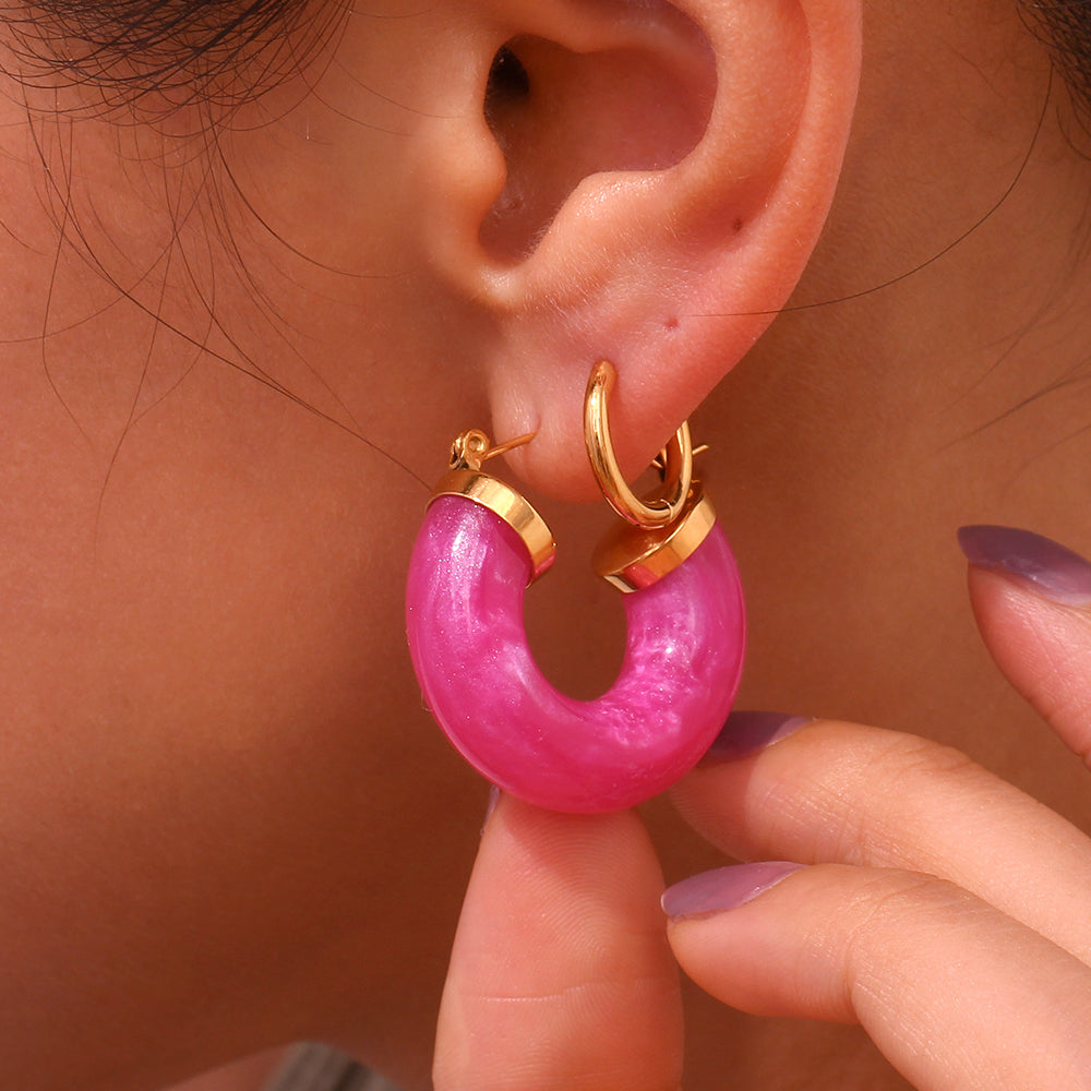 Ethereal Glow Hoop Earrings