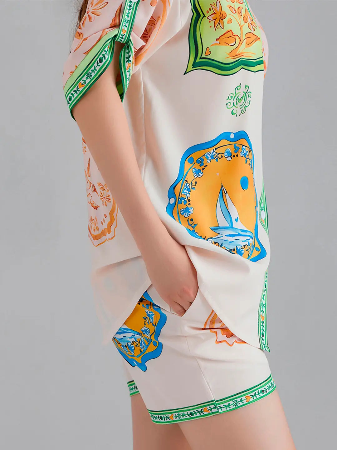 Idyllic Scarf Printed Resort Set