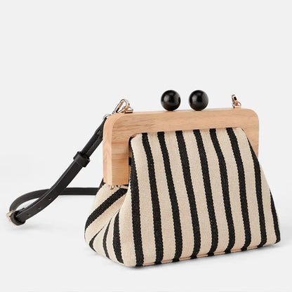 Lavish Striped Shoulder Bag