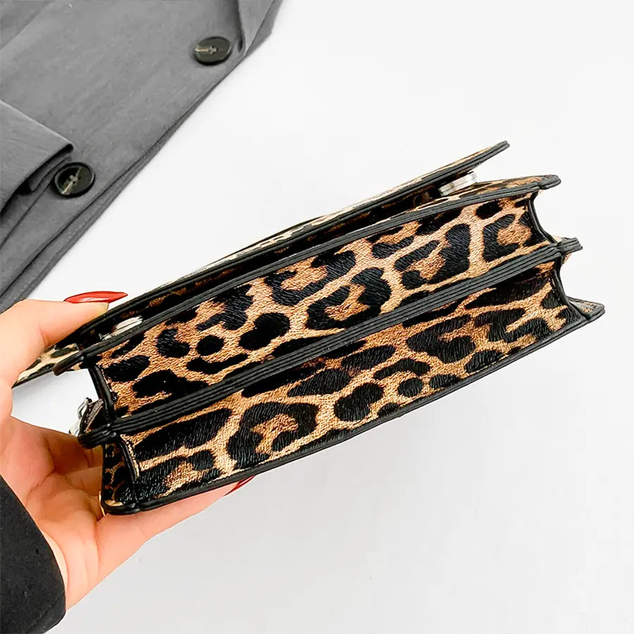 Leopard Pattern Crossbody Bag