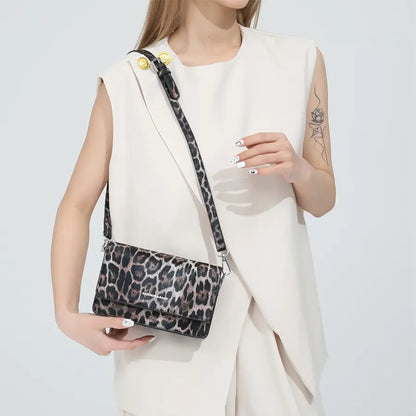 Leopard Pattern Crossbody Bag