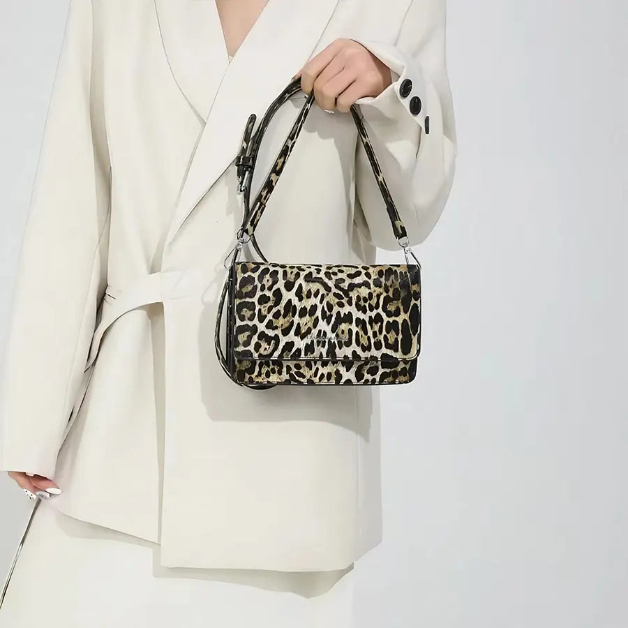 Leopard Pattern Crossbody Bag