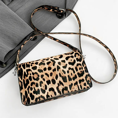 Leopard Pattern Crossbody Bag