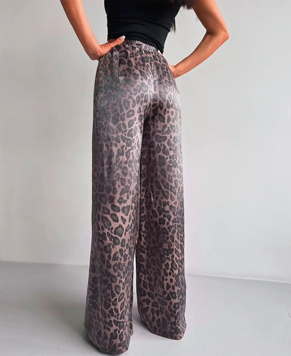 Leopard Print Pantaloon Pants