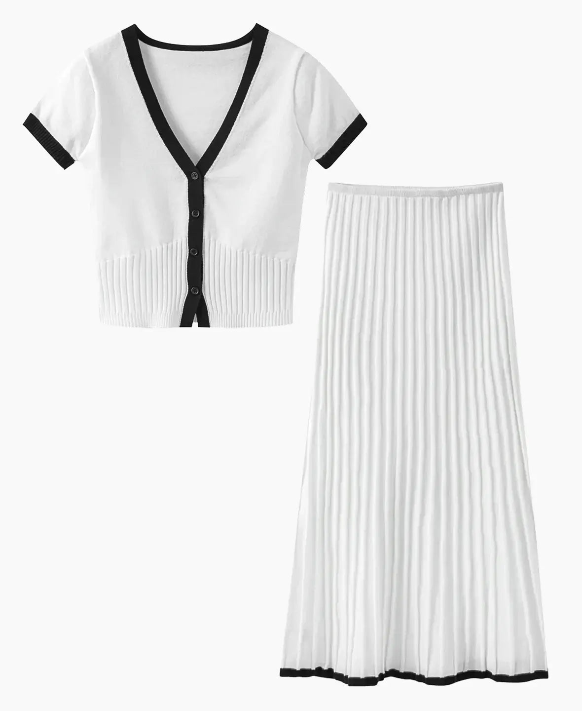 Ribbed Perfection Casual Chic Set