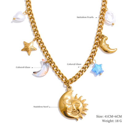 18K Gold Plated Charm Pendants