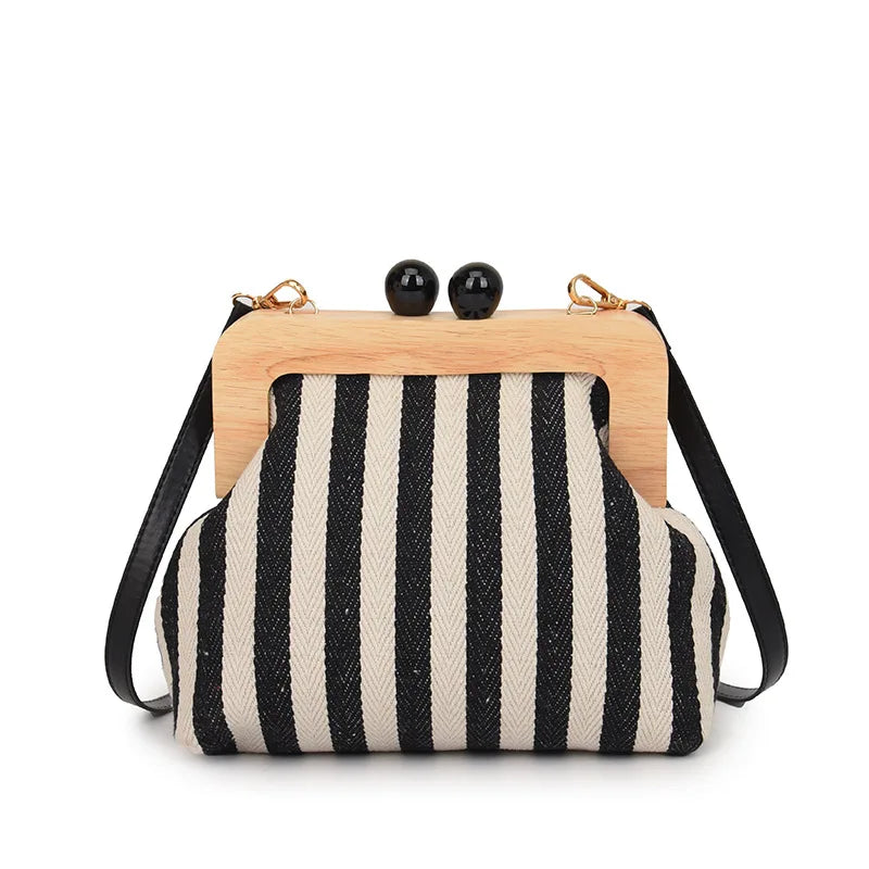 Lavish Striped Shoulder Bag