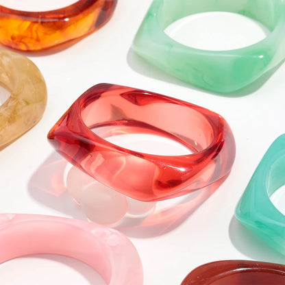 Statement Resin Chunky Bracelets