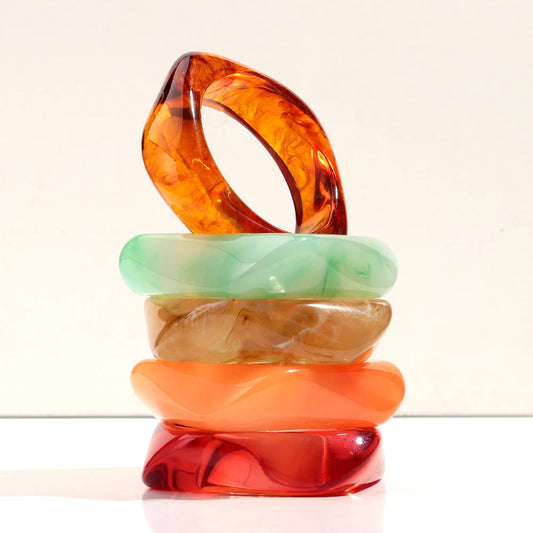 Statement Resin Chunky Bracelets