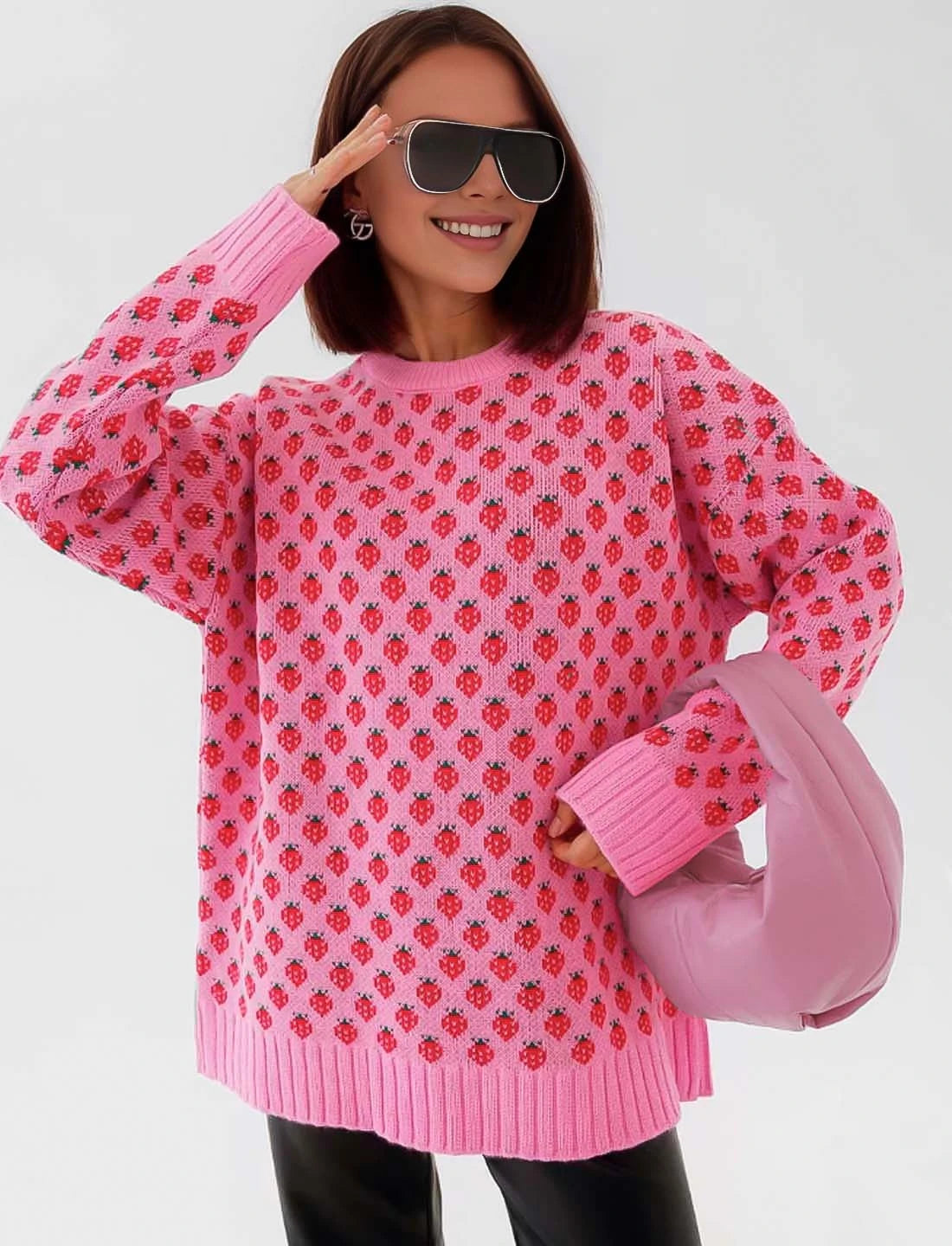 Strawberry Knitted Pullover