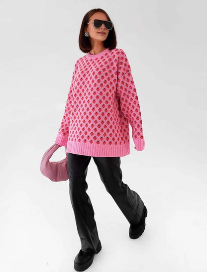 Strawberry Knitted Pullover