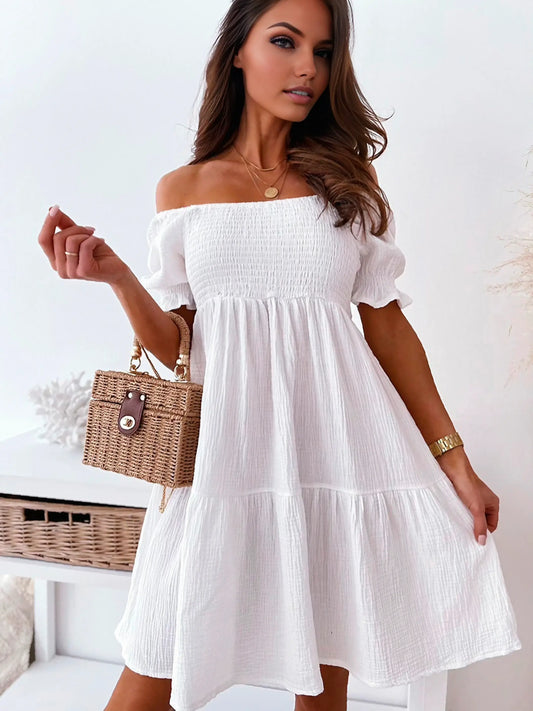 Sweet Honey Off Shoulder Sundress