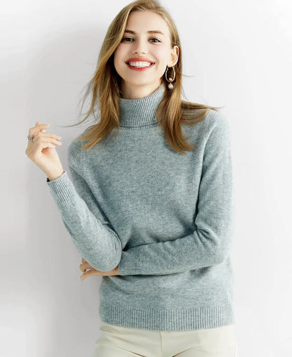 Turtleneck Sweater 100% Merino Wool
