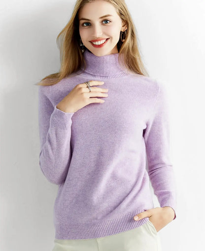 Turtleneck Sweater 100% Merino Wool