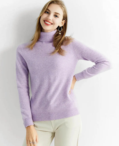Turtleneck Sweater 100% Merino Wool