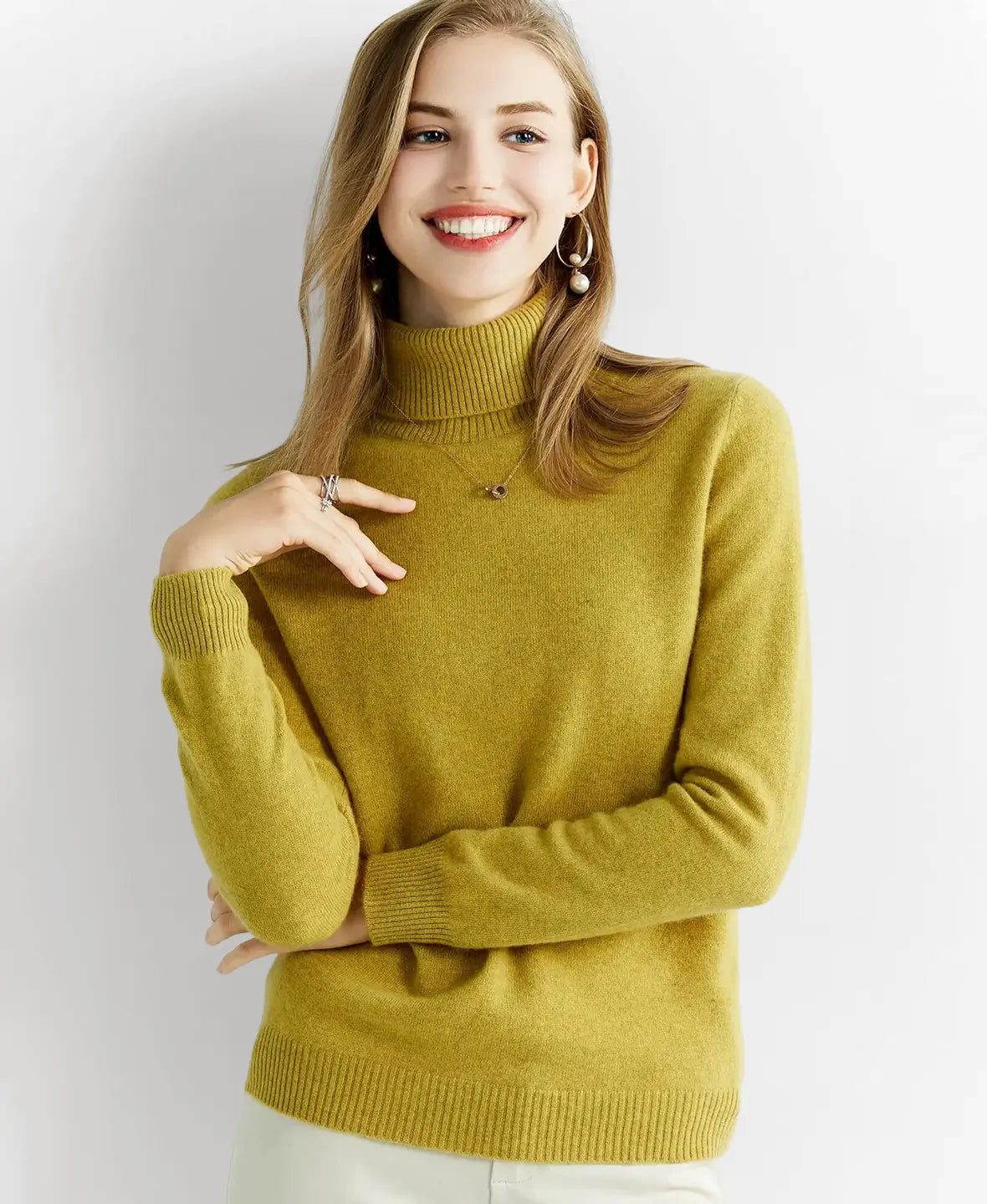 Turtleneck Sweater 100% Merino Wool