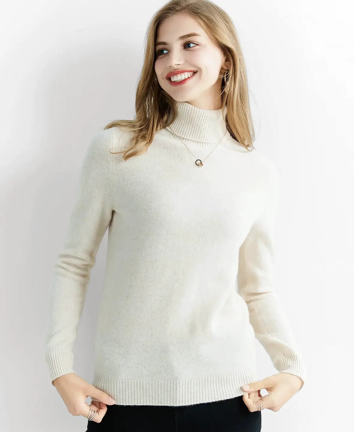 Turtleneck Sweater 100% Merino Wool