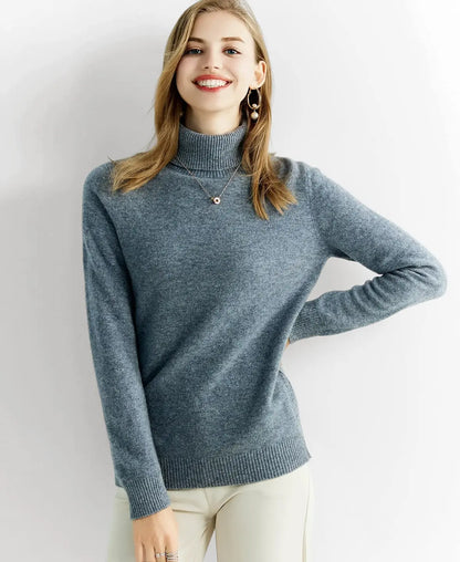 Turtleneck Sweater 100% Merino Wool