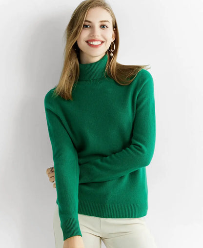 Turtleneck Sweater 100% Merino Wool