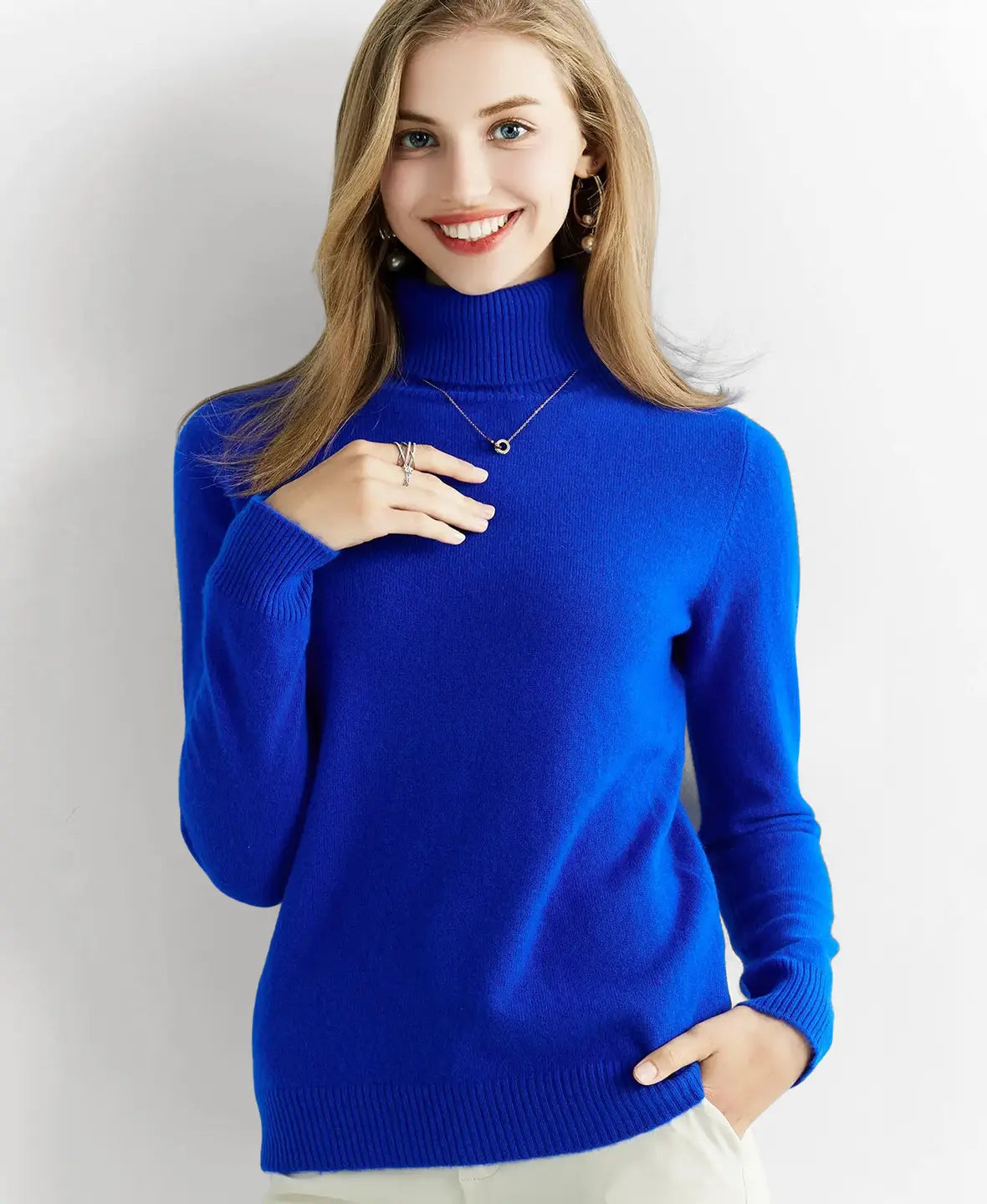 Turtleneck Sweater 100% Merino Wool