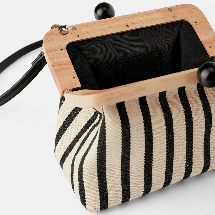 Lavish Striped Shoulder Bag