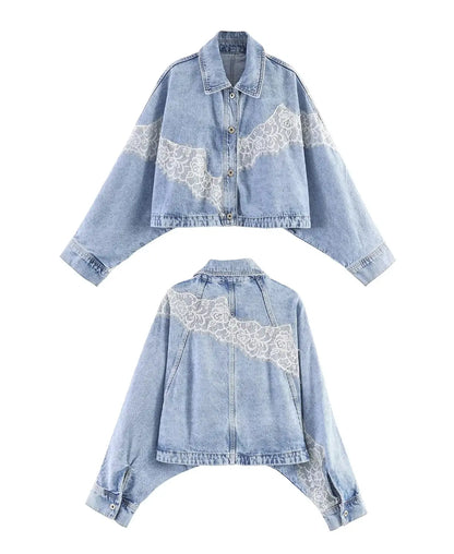 Muse Lace Denim Jacket