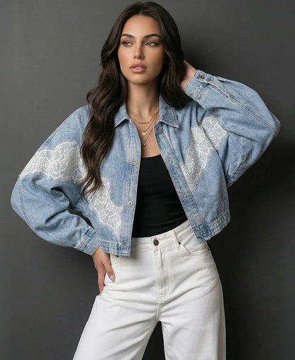 Muse Lace Denim Jacket