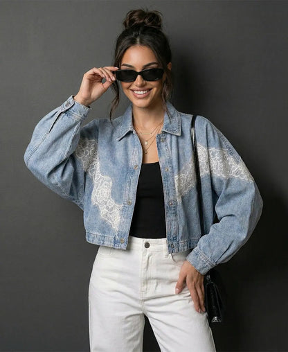 Muse Lace Denim Jacket