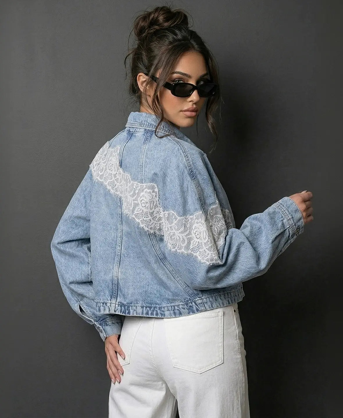 Muse Lace Denim Jacket