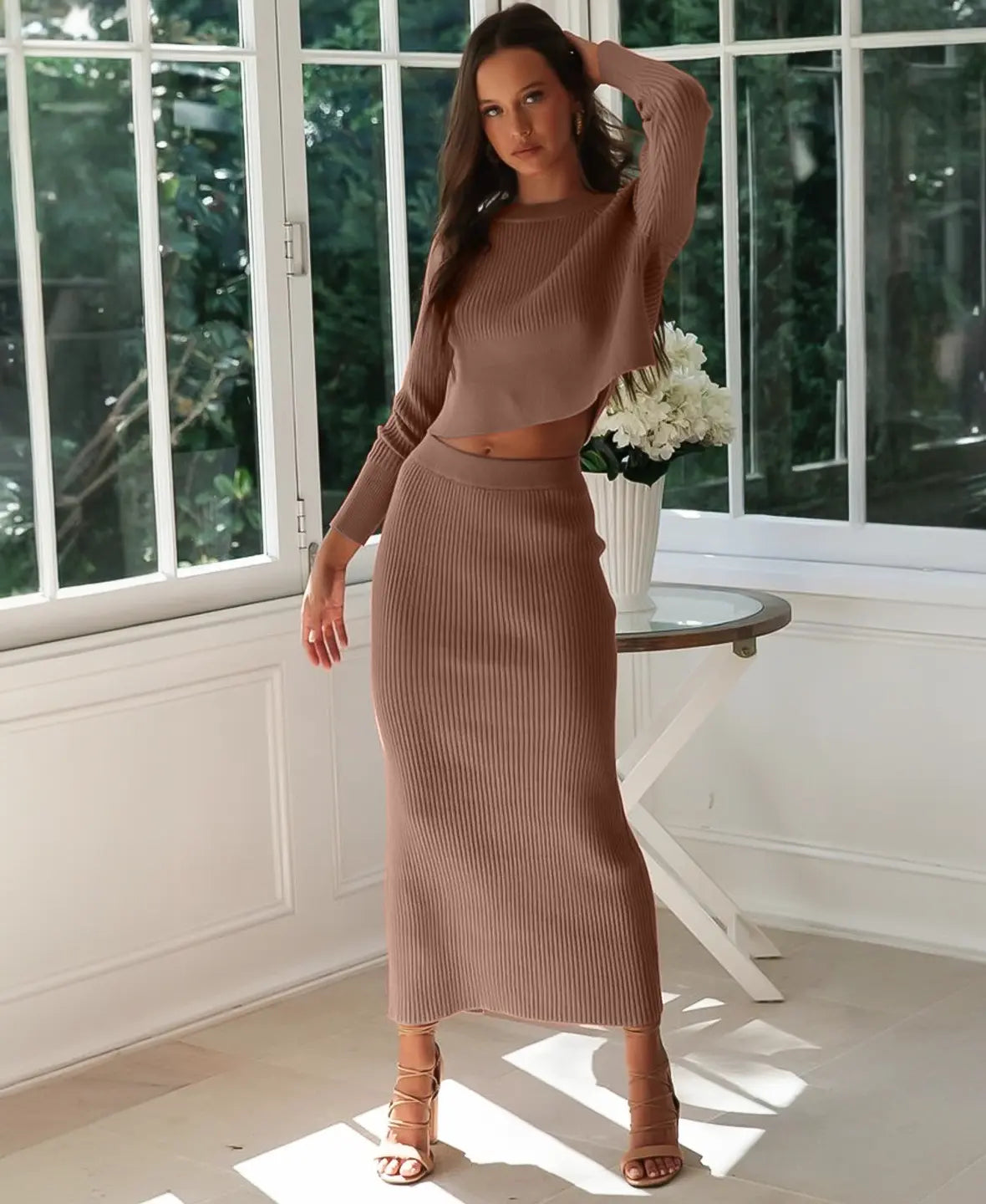 Luxe Ribbed Knitwear Set